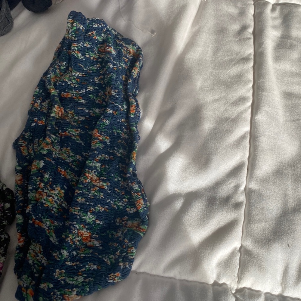 Free people smocked cotton bra cover / tube top